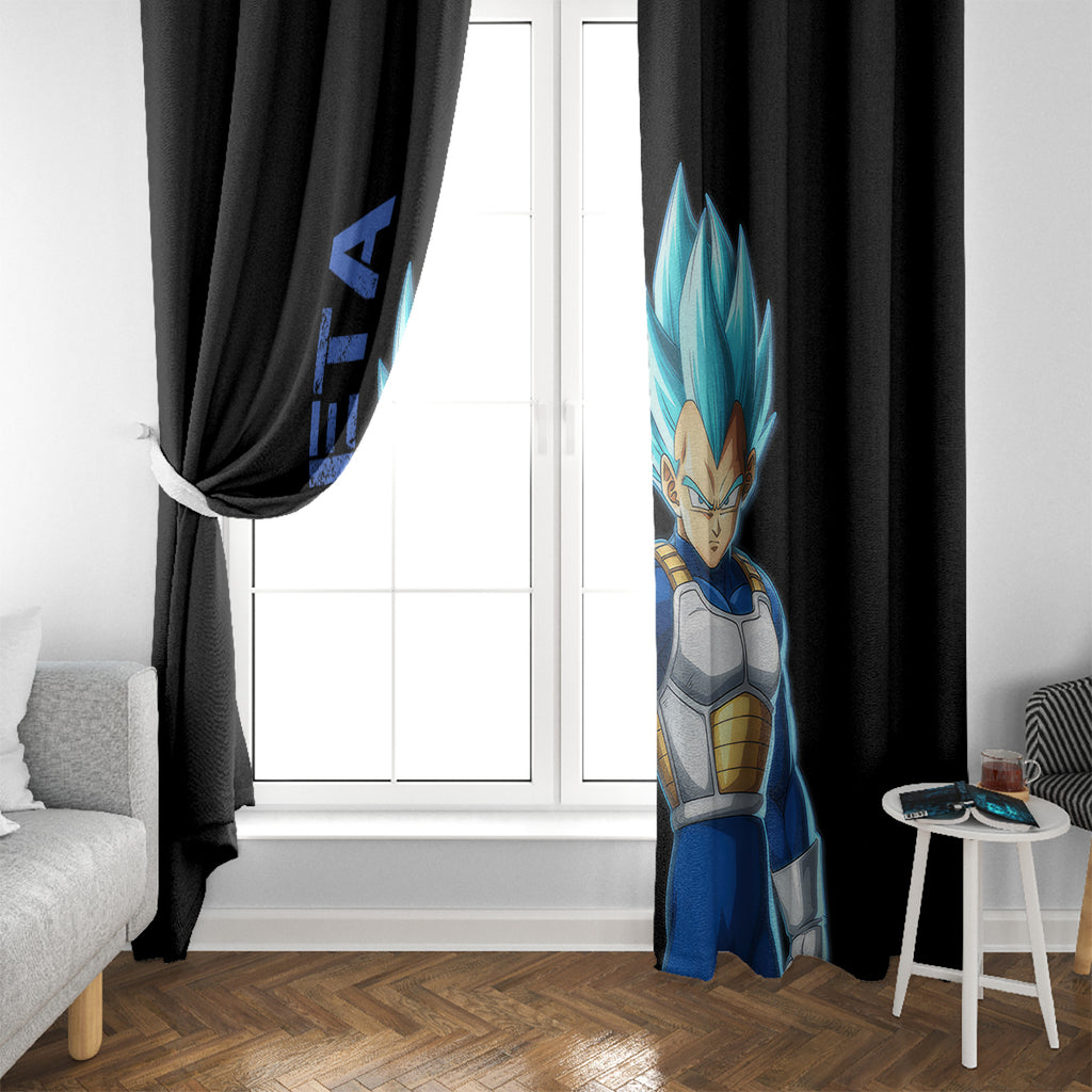 Vegeta Blue Dragon Ball Anime Window Curtain