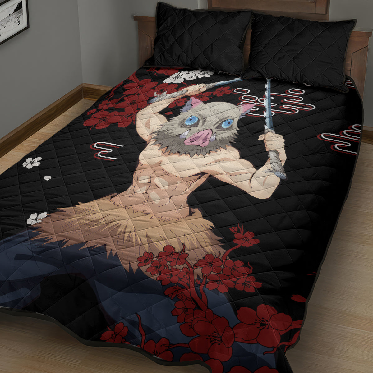 Inosuke Hashibira Quilt Bed Set