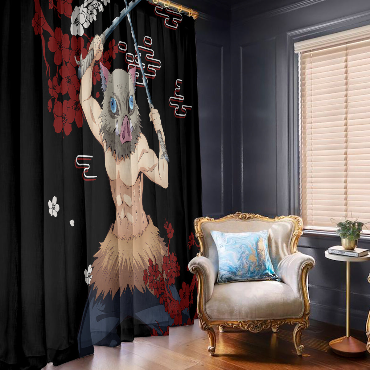Inosuke Hashibira Window Curtain