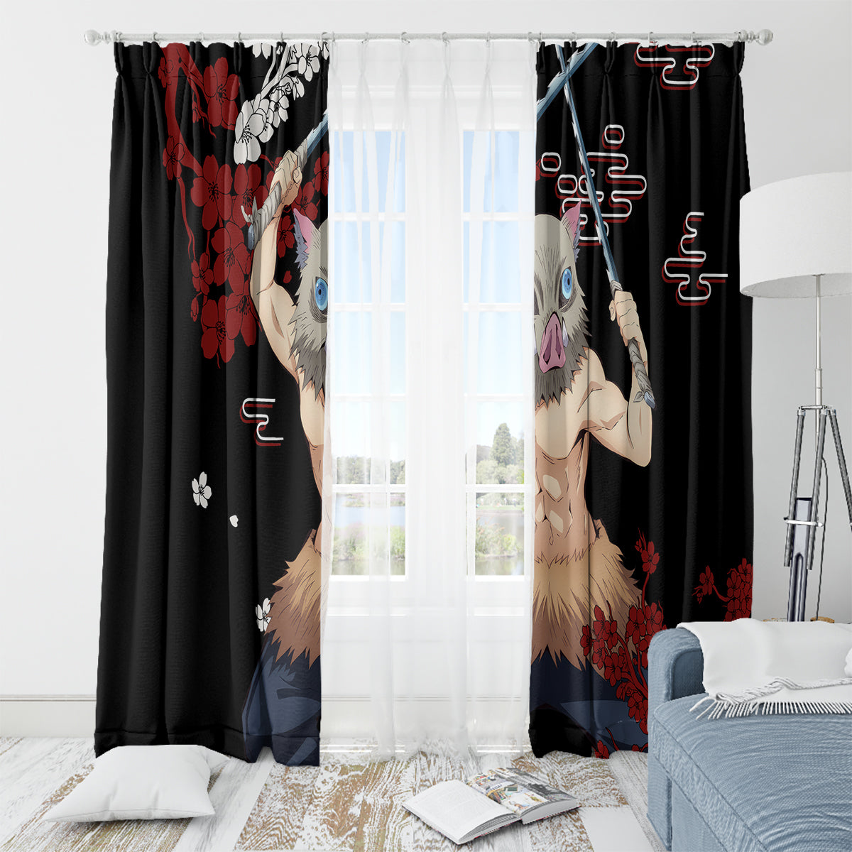 Inosuke Hashibira Window Curtain