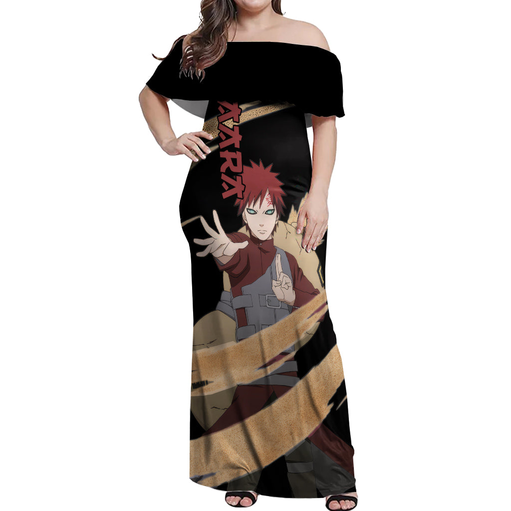 Gaara Off Shoulder Maxi Dress