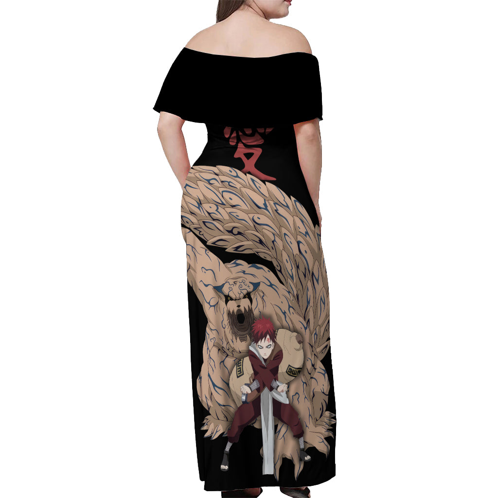 Gaara Off Shoulder Maxi Dress
