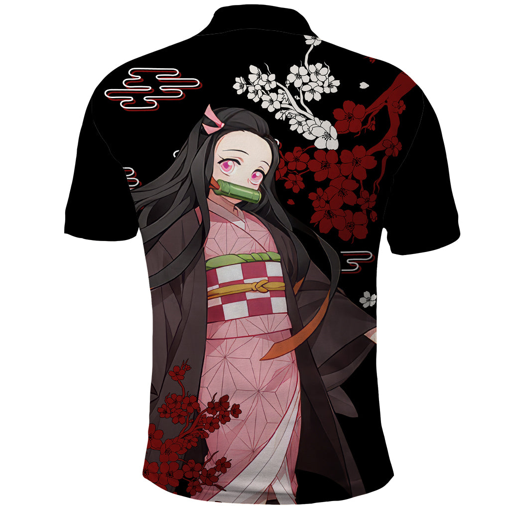 Nezuko Kamado Hoodie Demon Slayer Polo Shirt