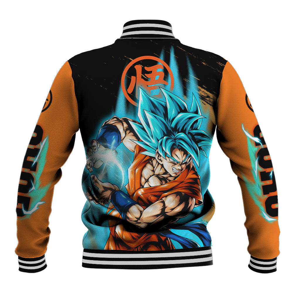 Goku Blue Anime - Dragon Ball Baseball Jacket