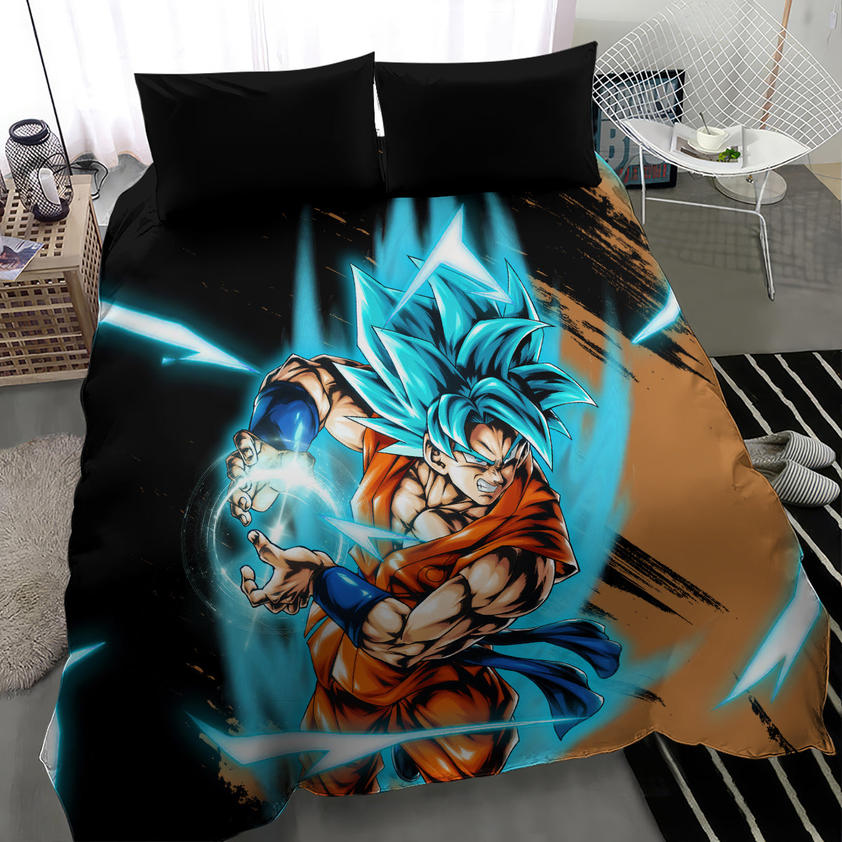 Goku Blue Anime - Dragon Ball Bedding Set
