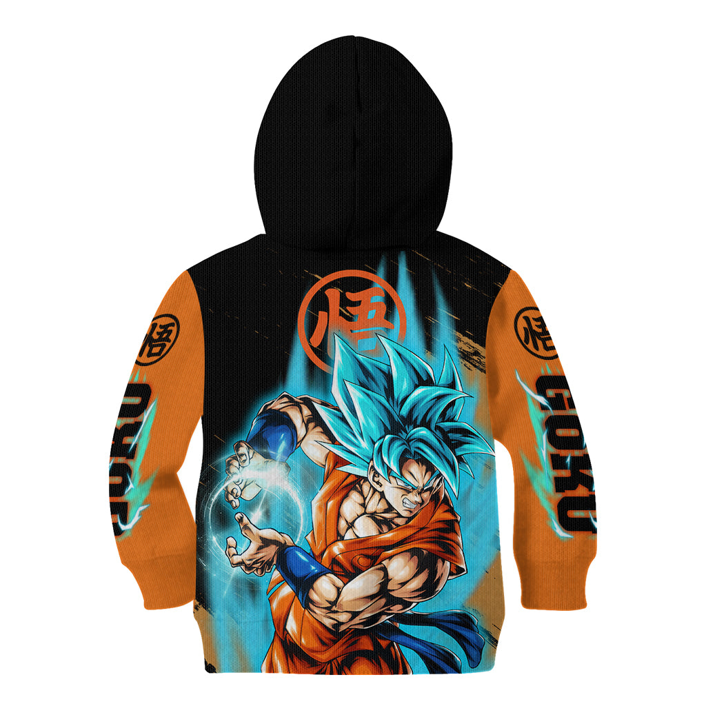 Goku Blue Anime - Dragon Ball Kid Hoodie
