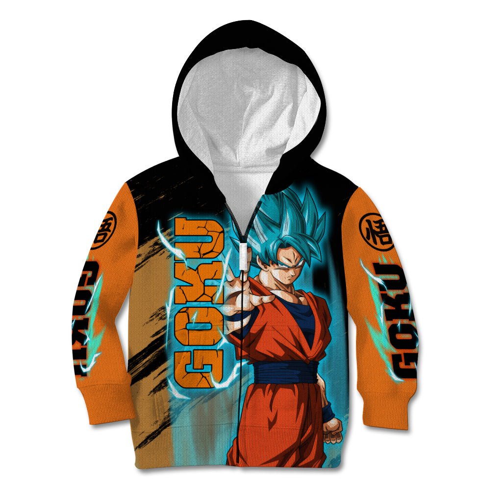 Goku Blue Anime - Dragon Ball Kid Hoodie