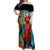 Goku Blue Anime - Dragon Ball Off Shoulder Maxi Dress