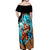 Goku Blue Anime - Dragon Ball Off Shoulder Maxi Dress