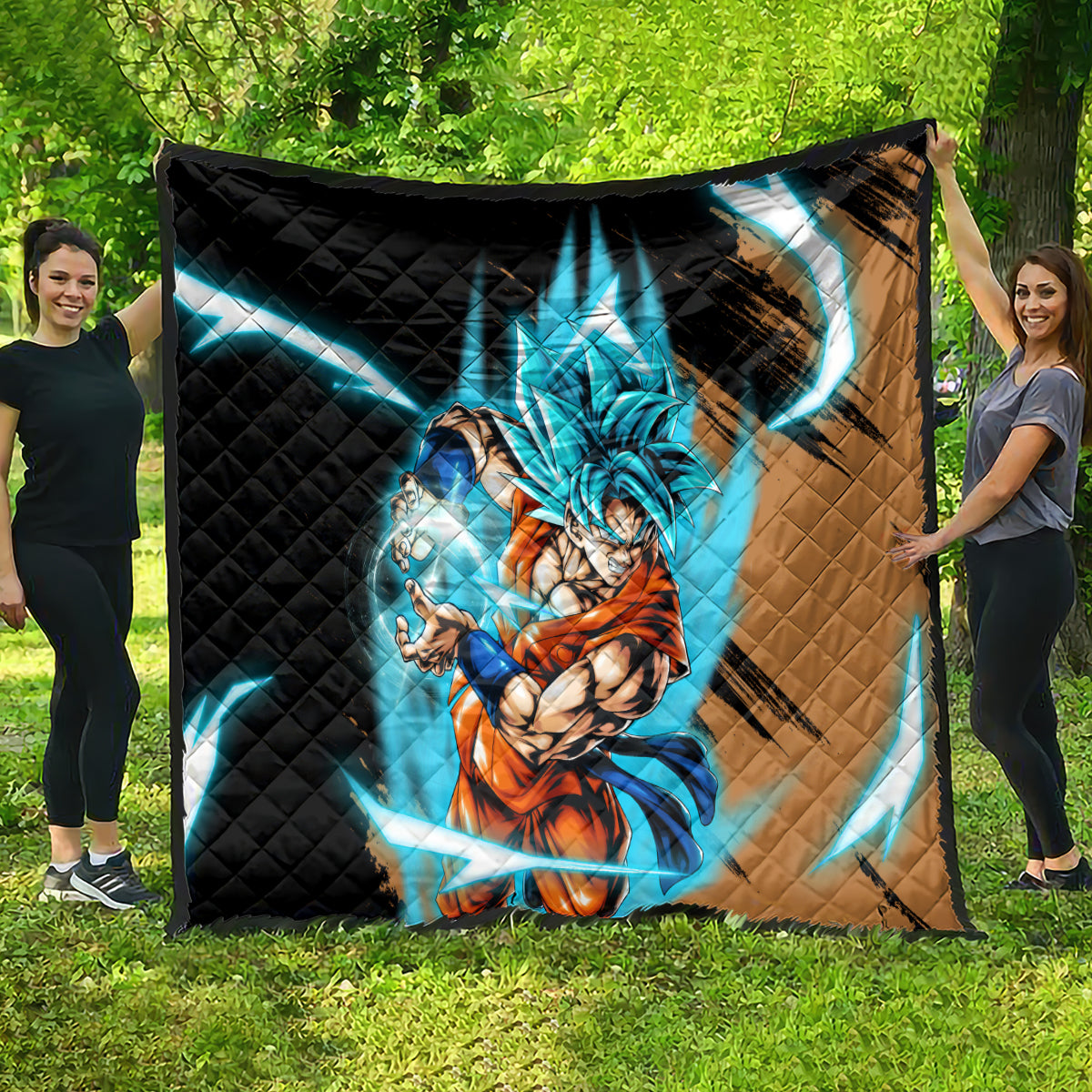 Goku Blue Anime - Dragon Ball Quilt