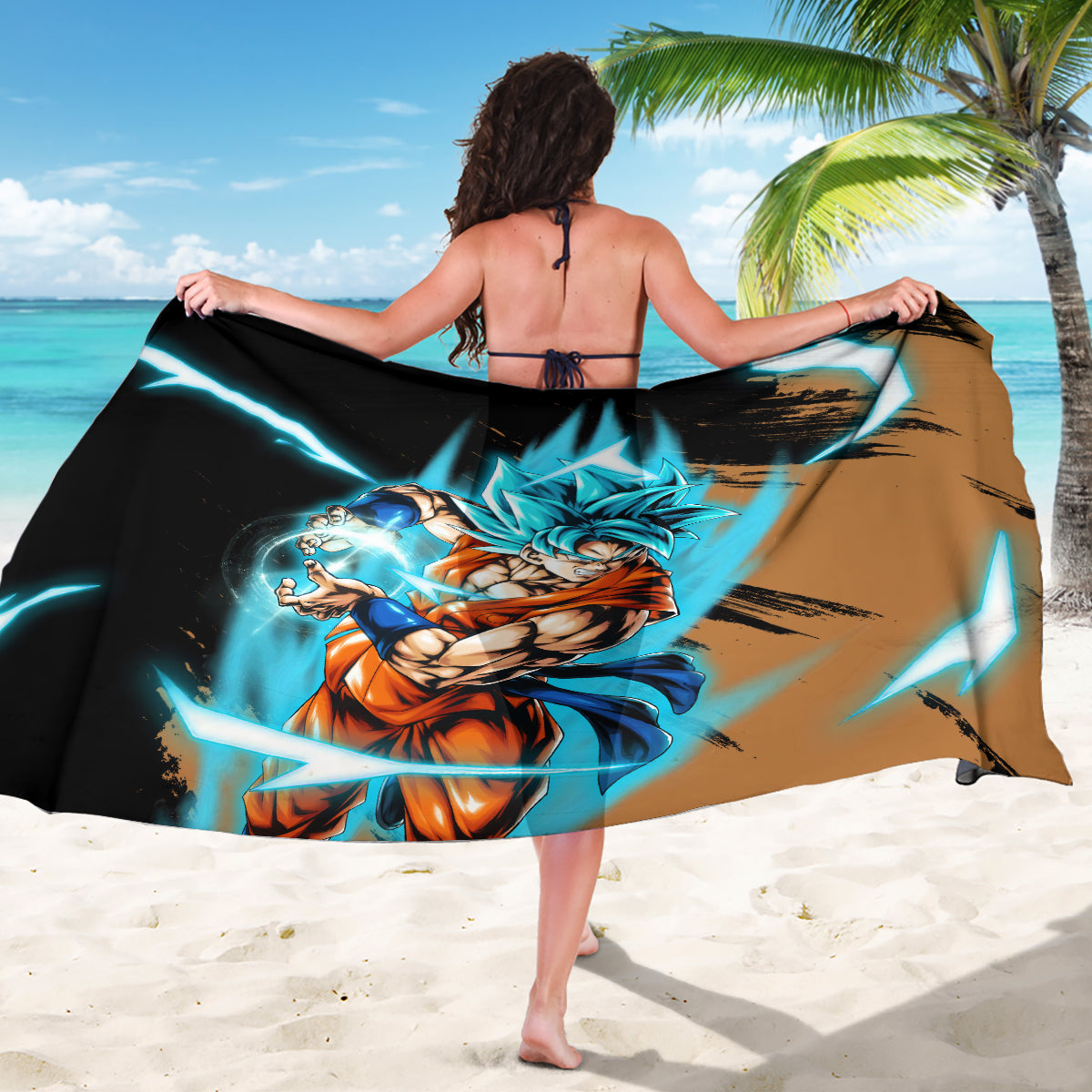 Goku Blue Anime - Dragon Ball Sarong