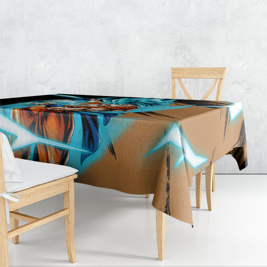 Goku Blue Anime - Dragon Ball Tablecloth
