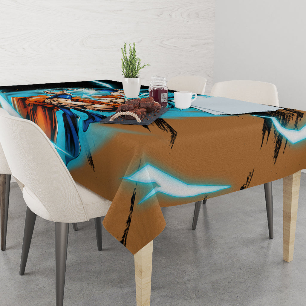 Goku Blue Anime - Dragon Ball Tablecloth