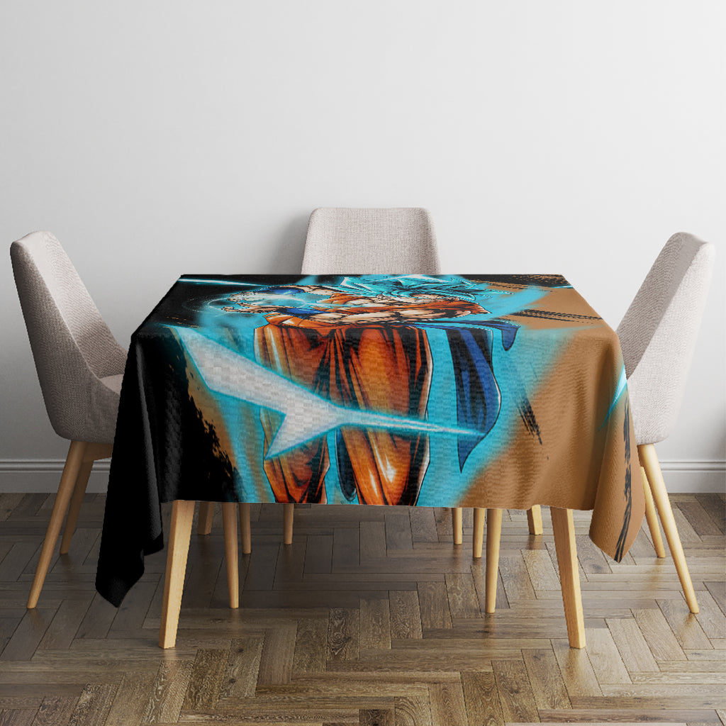 Goku Blue Anime - Dragon Ball Tablecloth