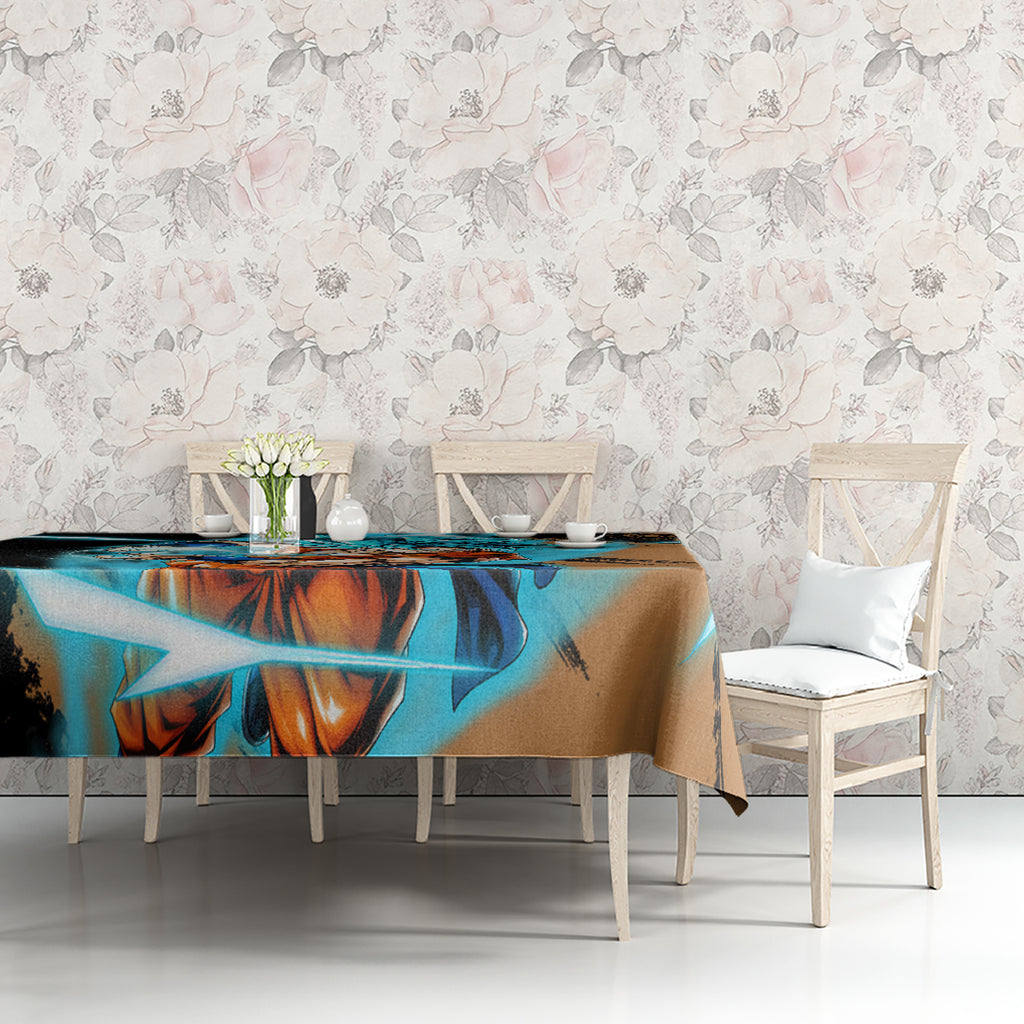 Goku Blue Anime - Dragon Ball Tablecloth