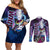 Whis - Dragon Ball Couples Matching Off Shoulder Short Dress and Long Sleeve Button Shirt