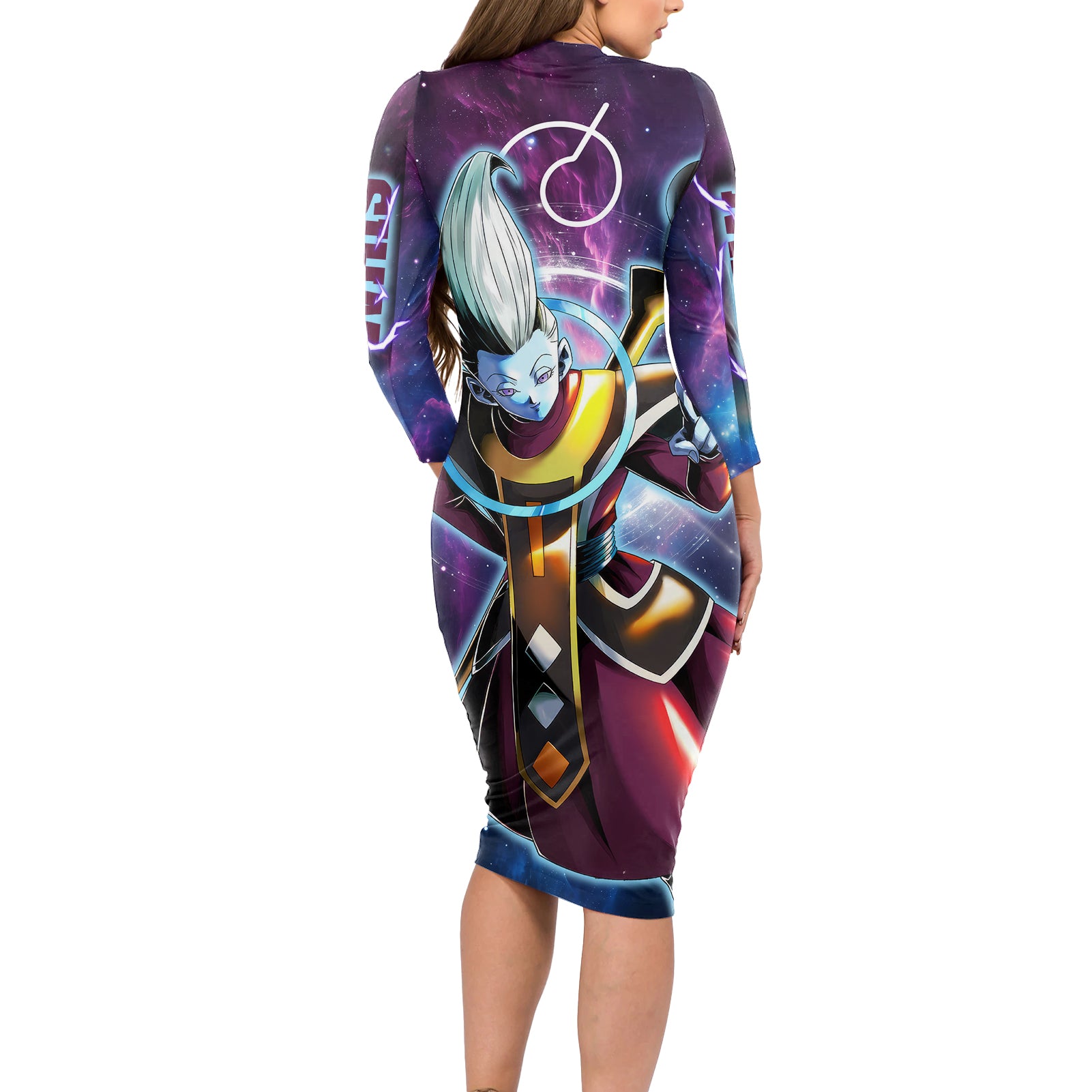 Whis - Dragon Ball Long Sleeve Bodycon Dress