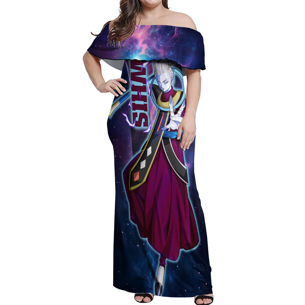 Whis - Dragon Ball Off Shoulder Maxi Dress