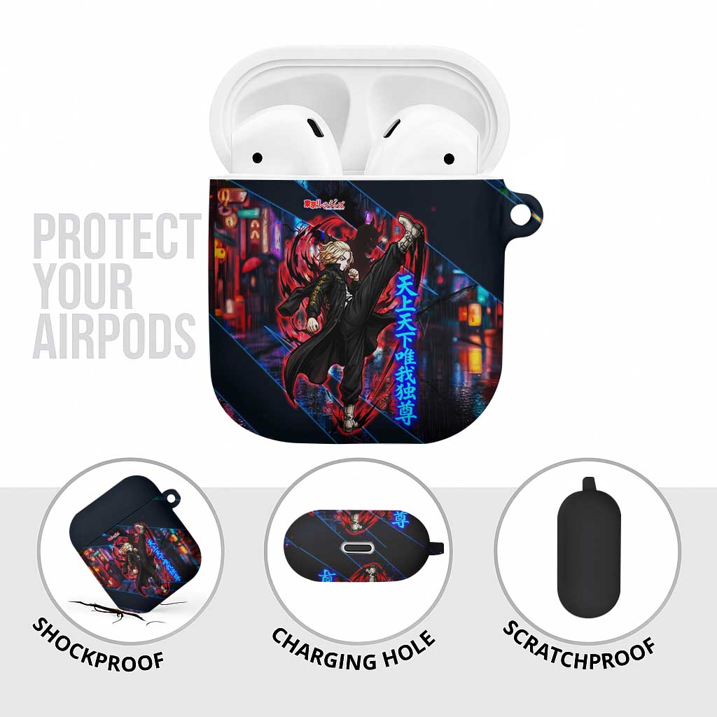Sano Manjiro Mikey AirPods Case Neon Tokyo Gang Aesthetic Style