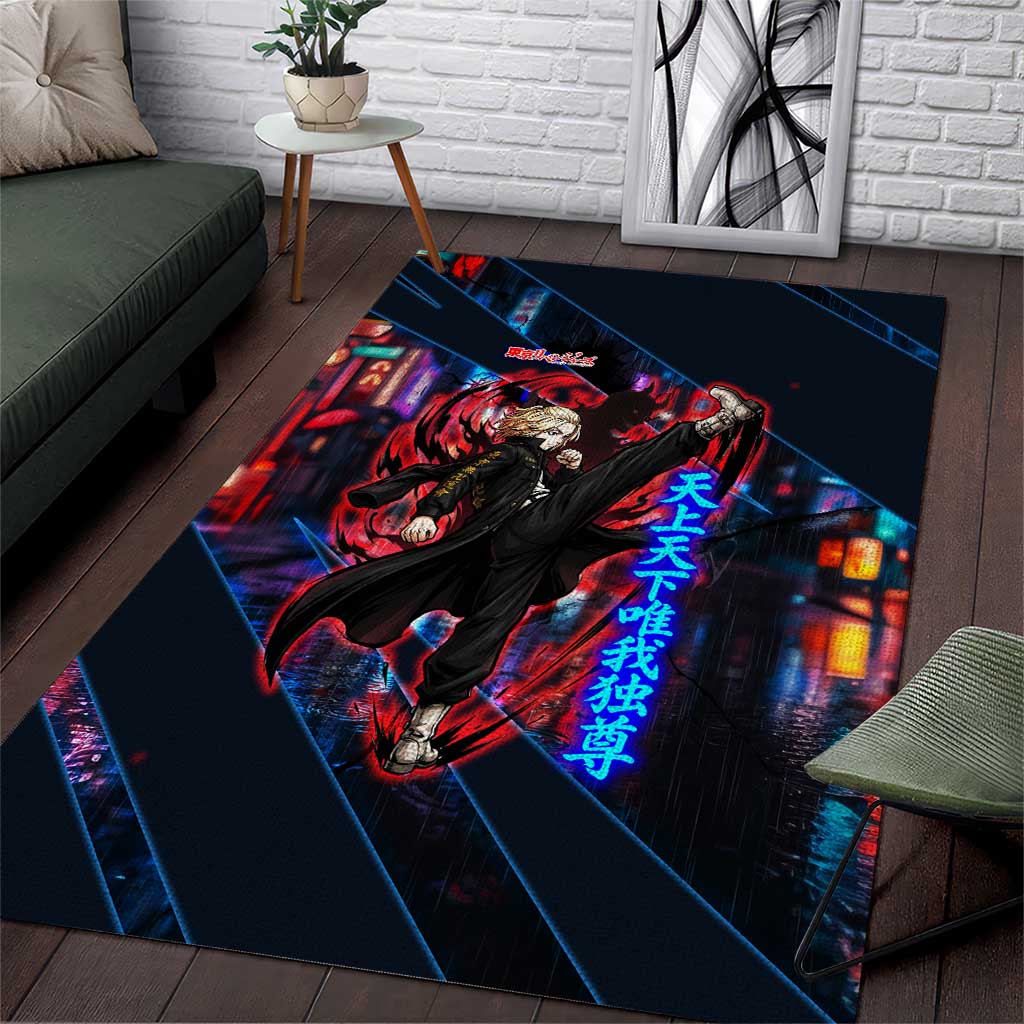 Sano Manjiro Mikey Area Rug Neon Tokyo Gang Aesthetic Style