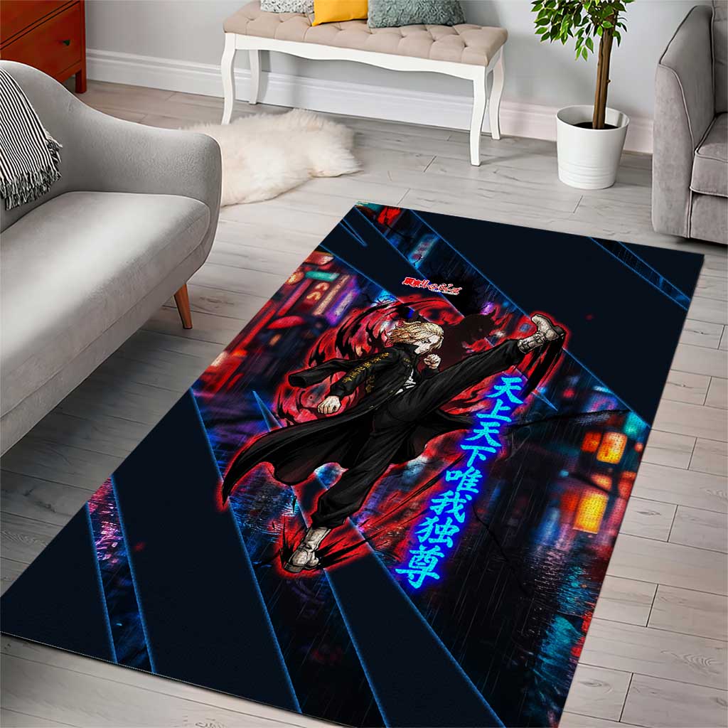 Sano Manjiro Mikey Area Rug Neon Tokyo Gang Aesthetic Style