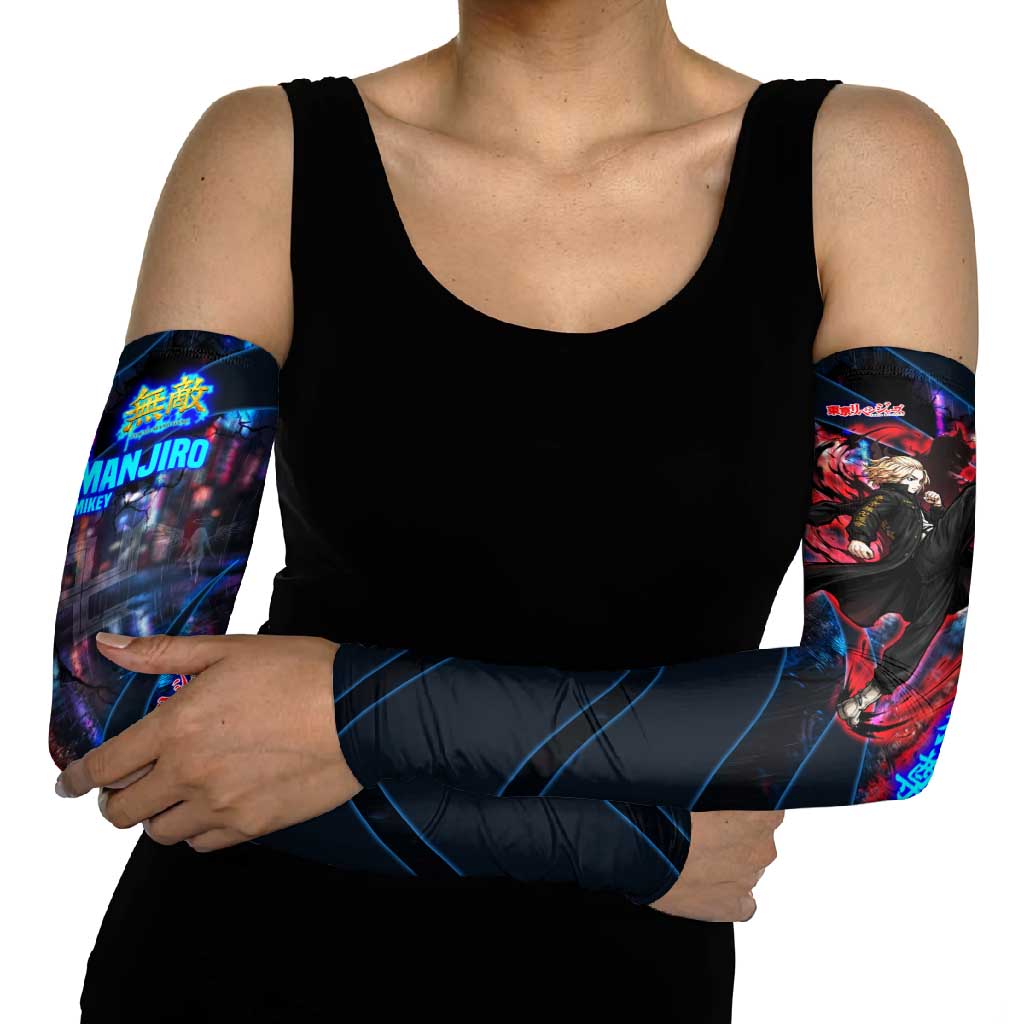 Sano Manjiro Mikey Arm Sleeves Neon Tokyo Gang Aesthetic Style