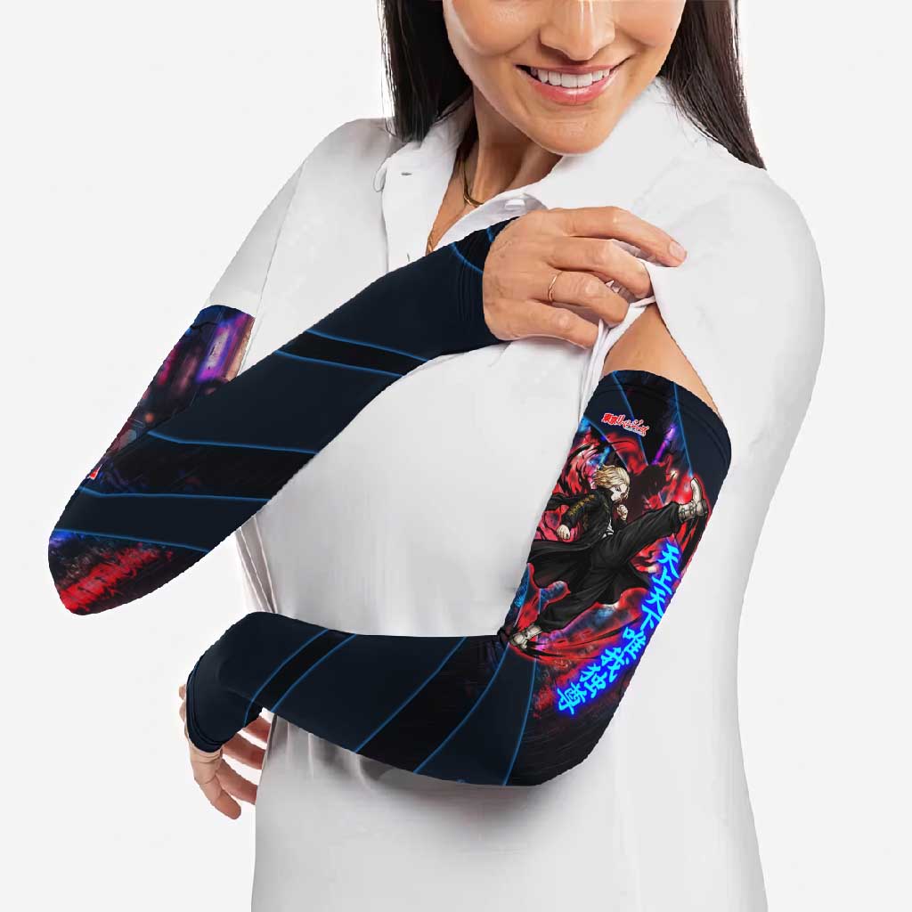 Sano Manjiro Mikey Arm Sleeves Neon Tokyo Gang Aesthetic Style