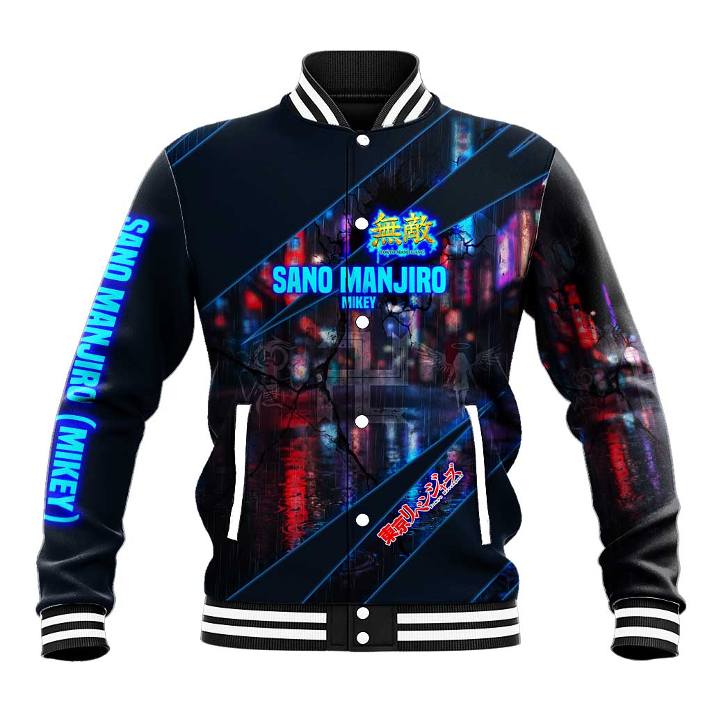Sano Manjiro Mikey Baseball Jacket Neon Tokyo Gang Aesthetic Style