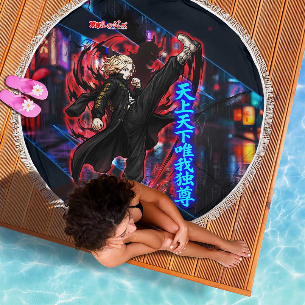 Sano Manjiro Mikey Beach Blanket Neon Tokyo Gang Aesthetic Style