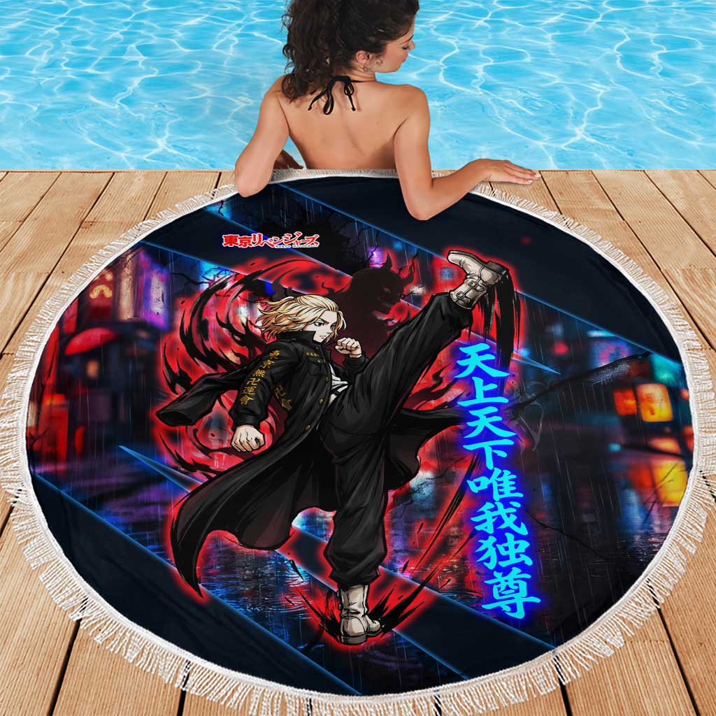 Sano Manjiro Mikey Beach Blanket Neon Tokyo Gang Aesthetic Style