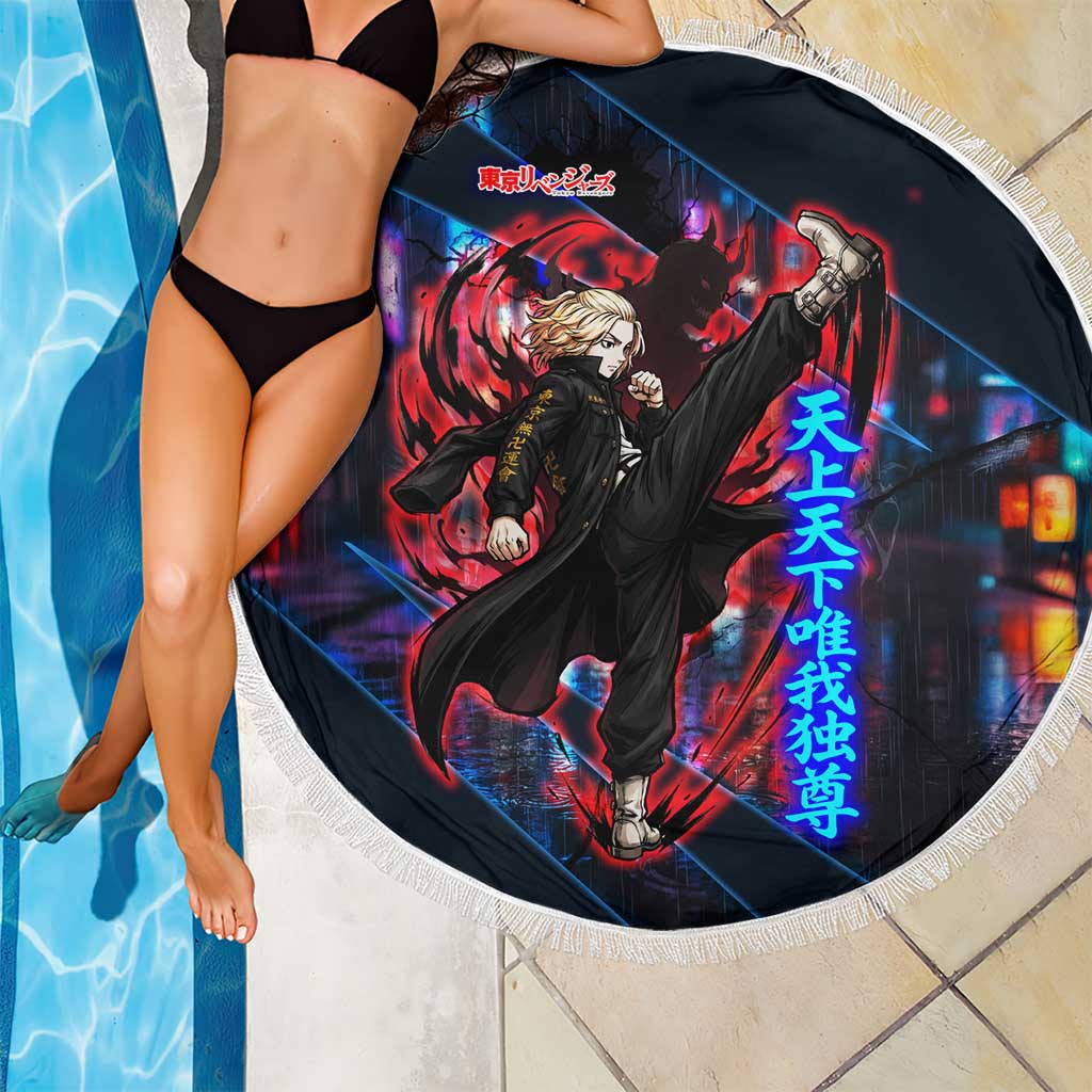 Sano Manjiro Mikey Beach Blanket Neon Tokyo Gang Aesthetic Style