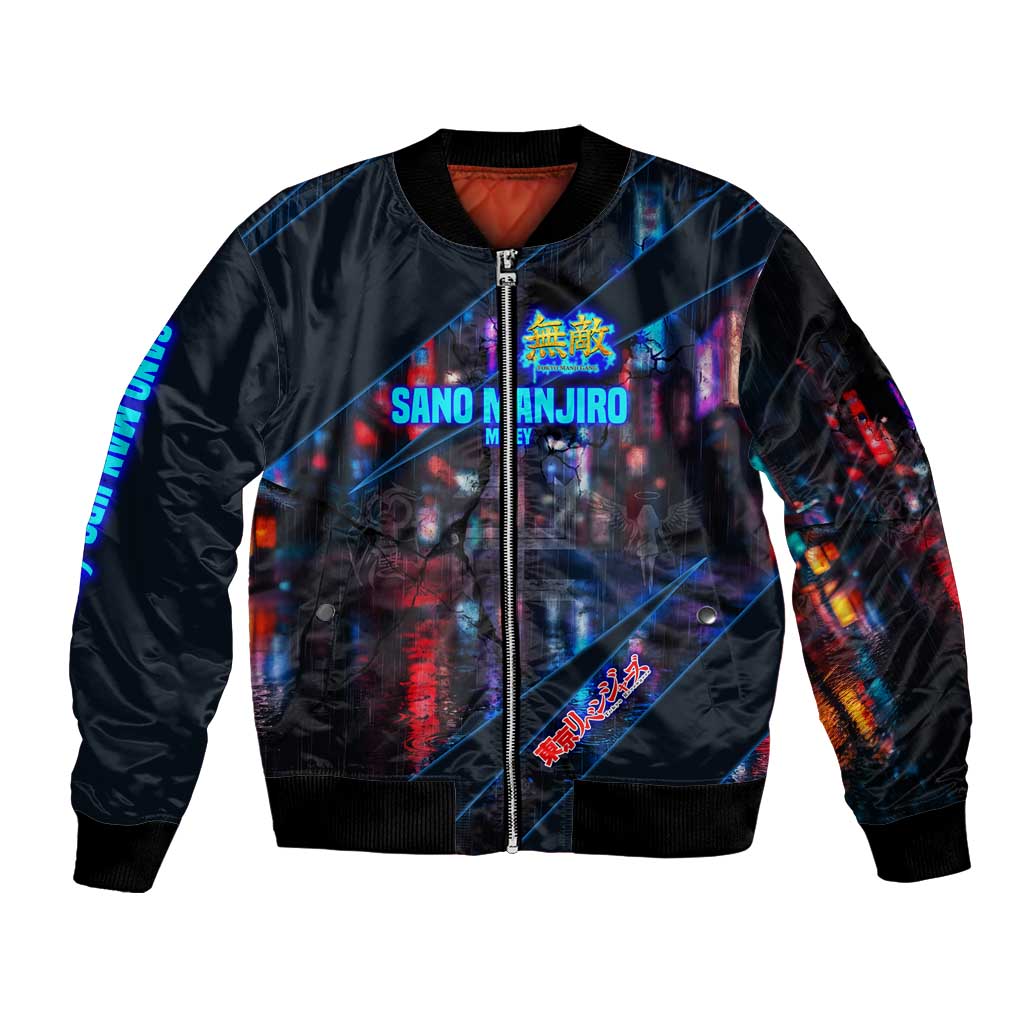 Sano Manjiro Mikey Bomber Jacket Neon Tokyo Gang Aesthetic Style