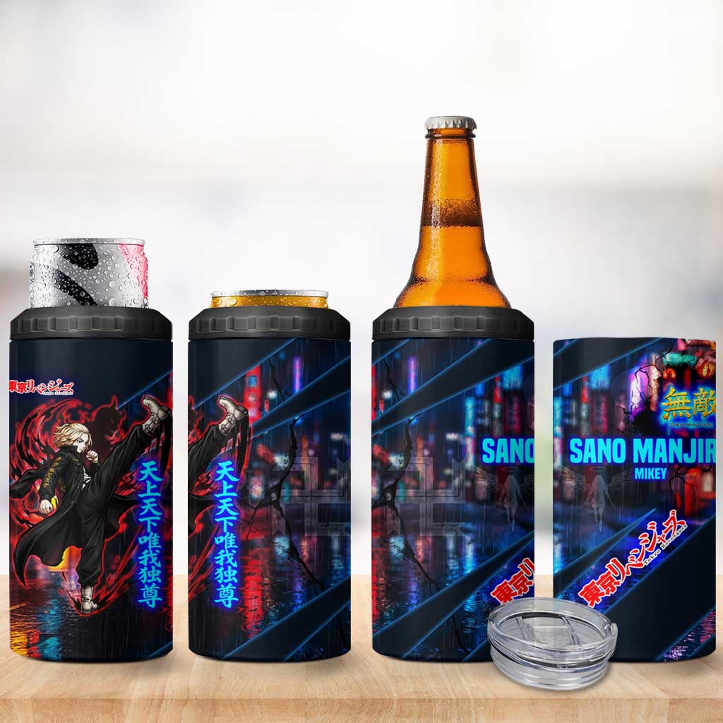 Sano Manjiro Mikey 4 in 1 Can Cooler Tumbler Neon Tokyo Gang Aesthetic Style