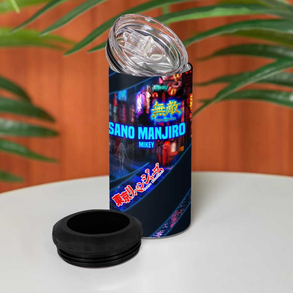 Sano Manjiro Mikey 4 in 1 Can Cooler Tumbler Neon Tokyo Gang Aesthetic Style
