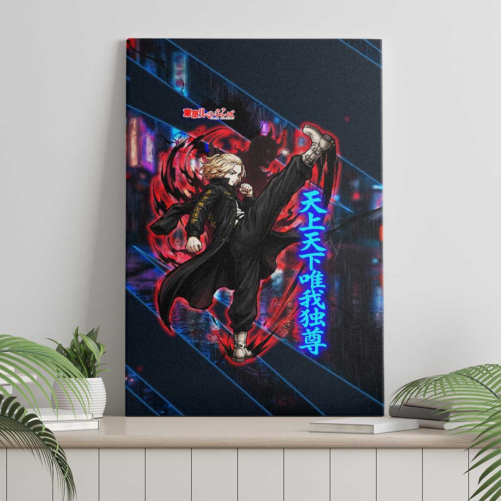 Sano Manjiro Mikey Canvas Wall Art Neon Tokyo Gang Aesthetic Style