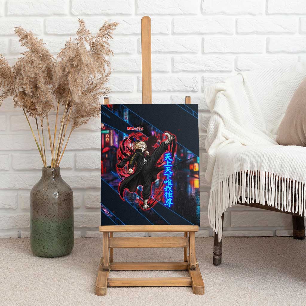 Sano Manjiro Mikey Canvas Wall Art Neon Tokyo Gang Aesthetic Style
