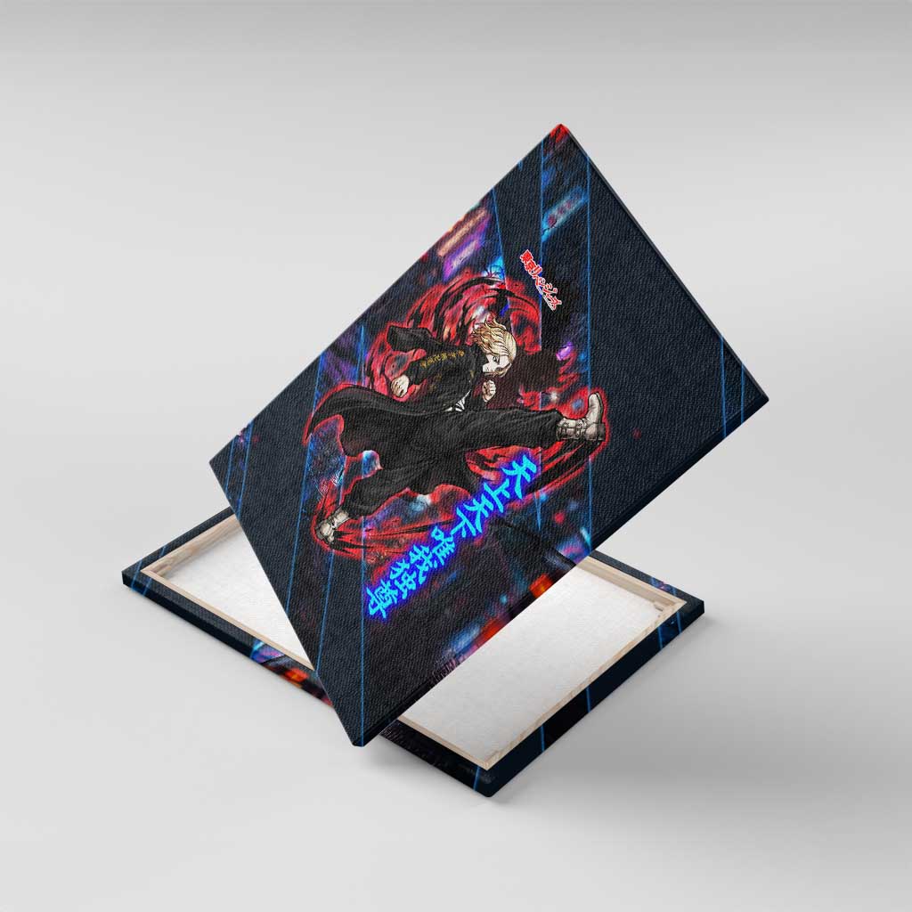 Sano Manjiro Mikey Canvas Wall Art Neon Tokyo Gang Aesthetic Style