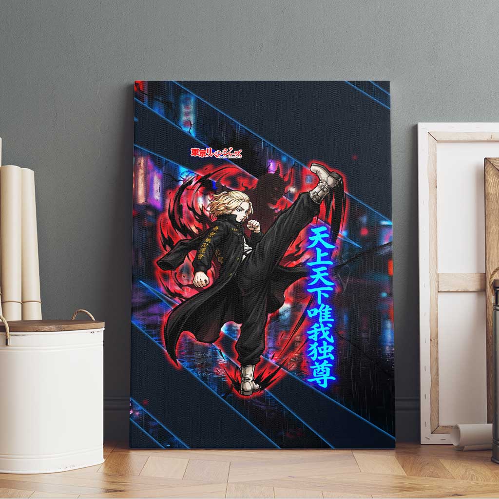 Sano Manjiro Mikey Canvas Wall Art Neon Tokyo Gang Aesthetic Style