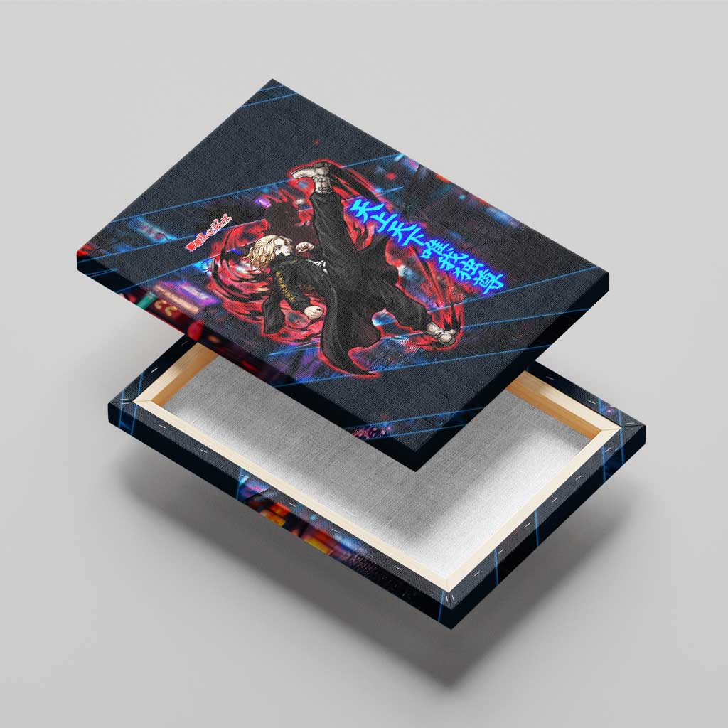 Sano Manjiro Mikey Canvas Wall Art Neon Tokyo Gang Aesthetic Style