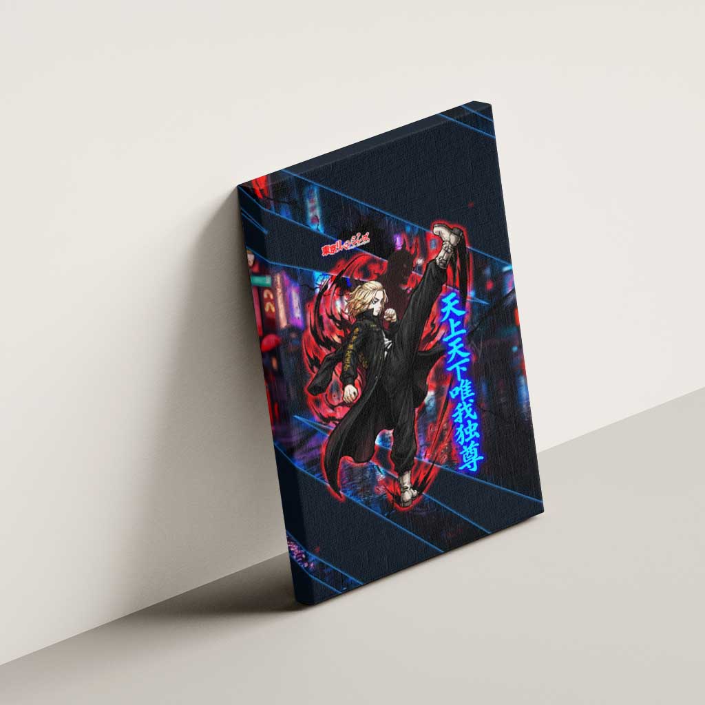 Sano Manjiro Mikey Canvas Wall Art Neon Tokyo Gang Aesthetic Style