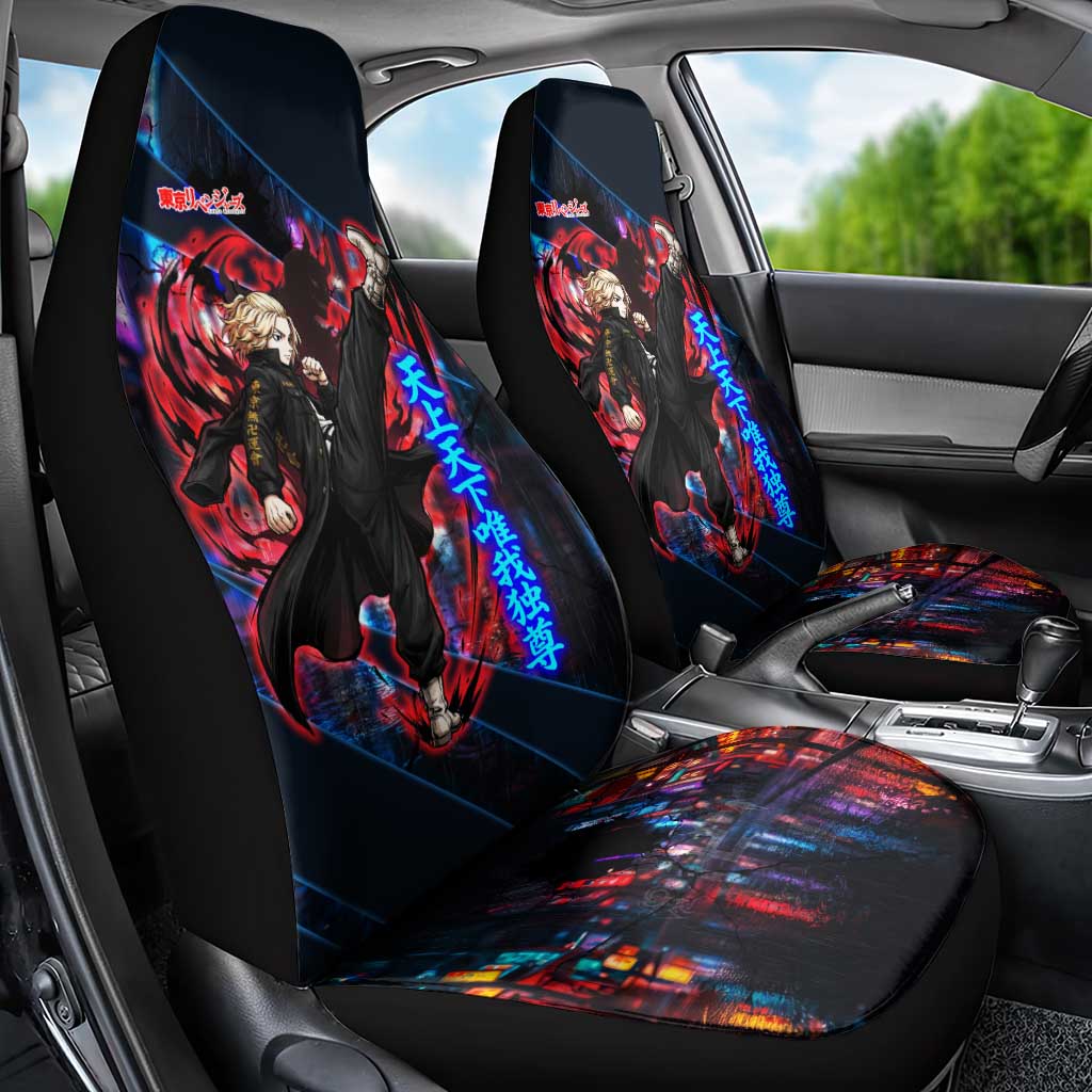 Sano Manjiro Mikey Car Seat Cover Neon Tokyo Gang Aesthetic Style