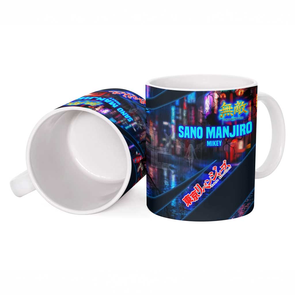 Sano Manjiro Mikey Ceramic Mug Neon Tokyo Gang Aesthetic Style
