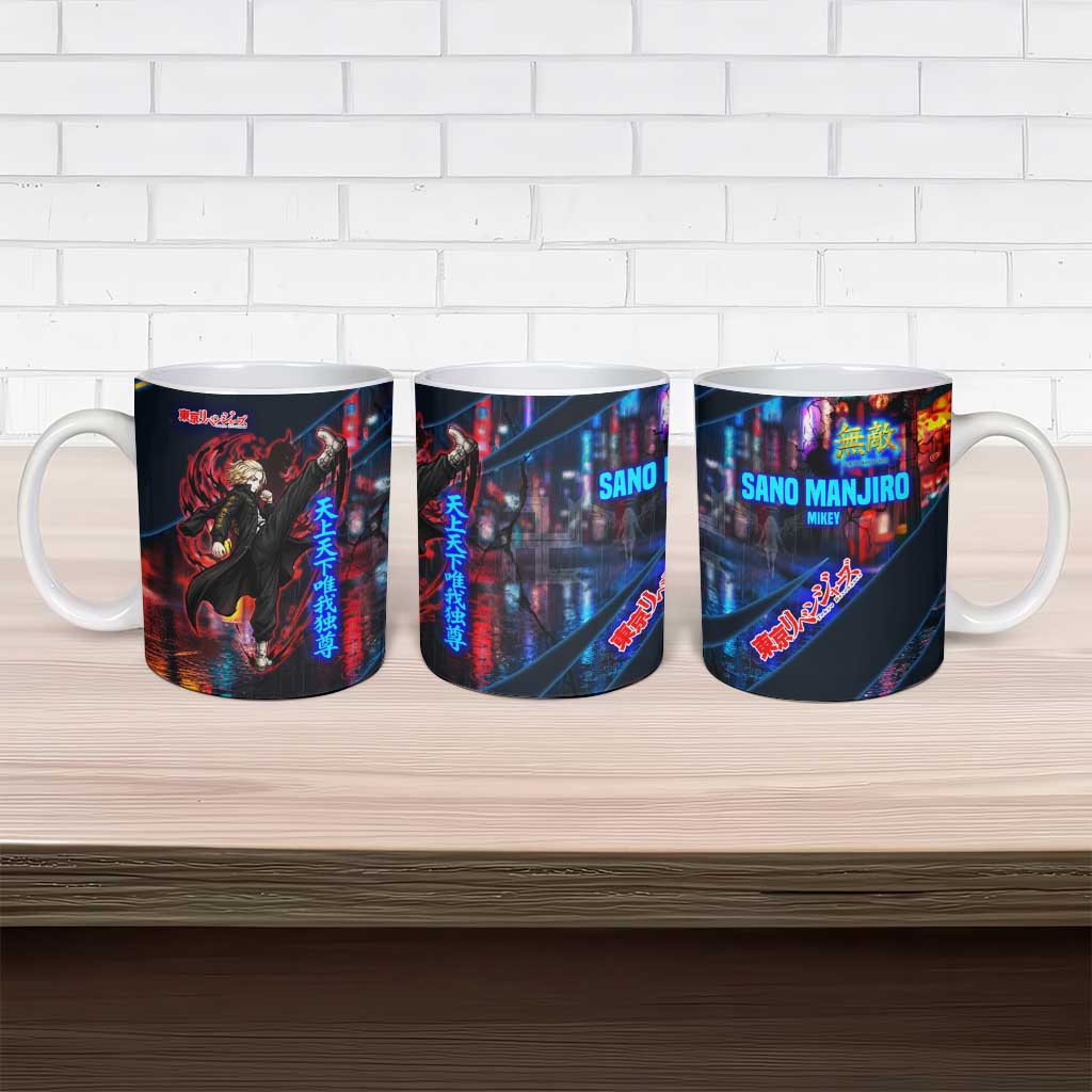Sano Manjiro Mikey Ceramic Mug Neon Tokyo Gang Aesthetic Style