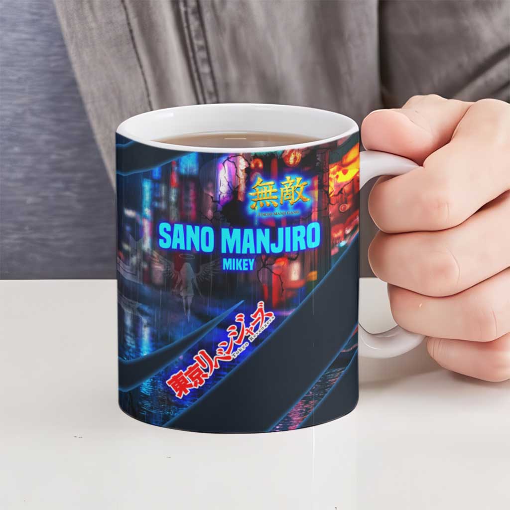 Sano Manjiro Mikey Ceramic Mug Neon Tokyo Gang Aesthetic Style