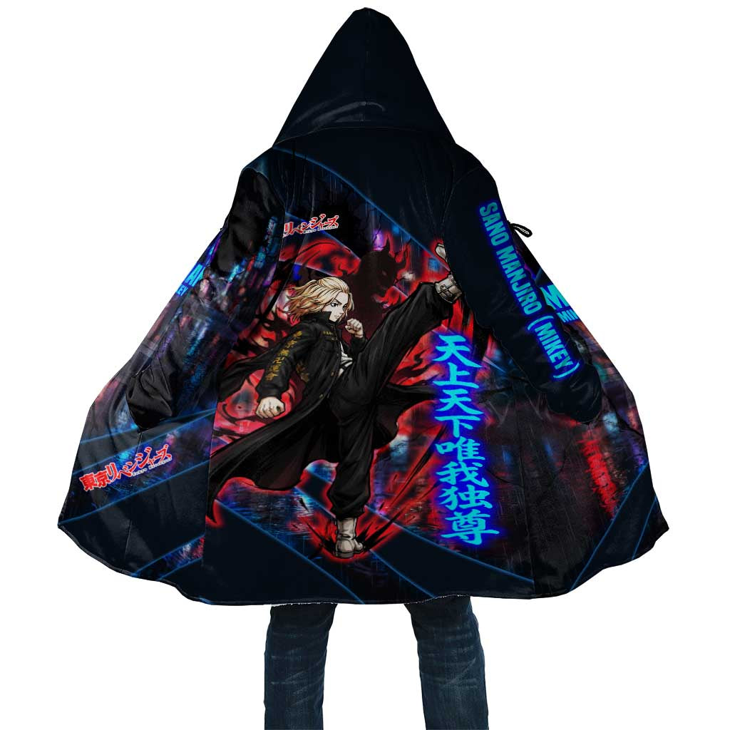 Sano Manjiro Mikey Cloak Neon Tokyo Gang Aesthetic Style