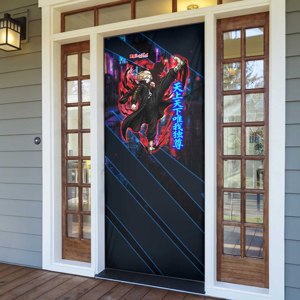 Sano Manjiro Mikey Door Cover Neon Tokyo Gang Aesthetic Style