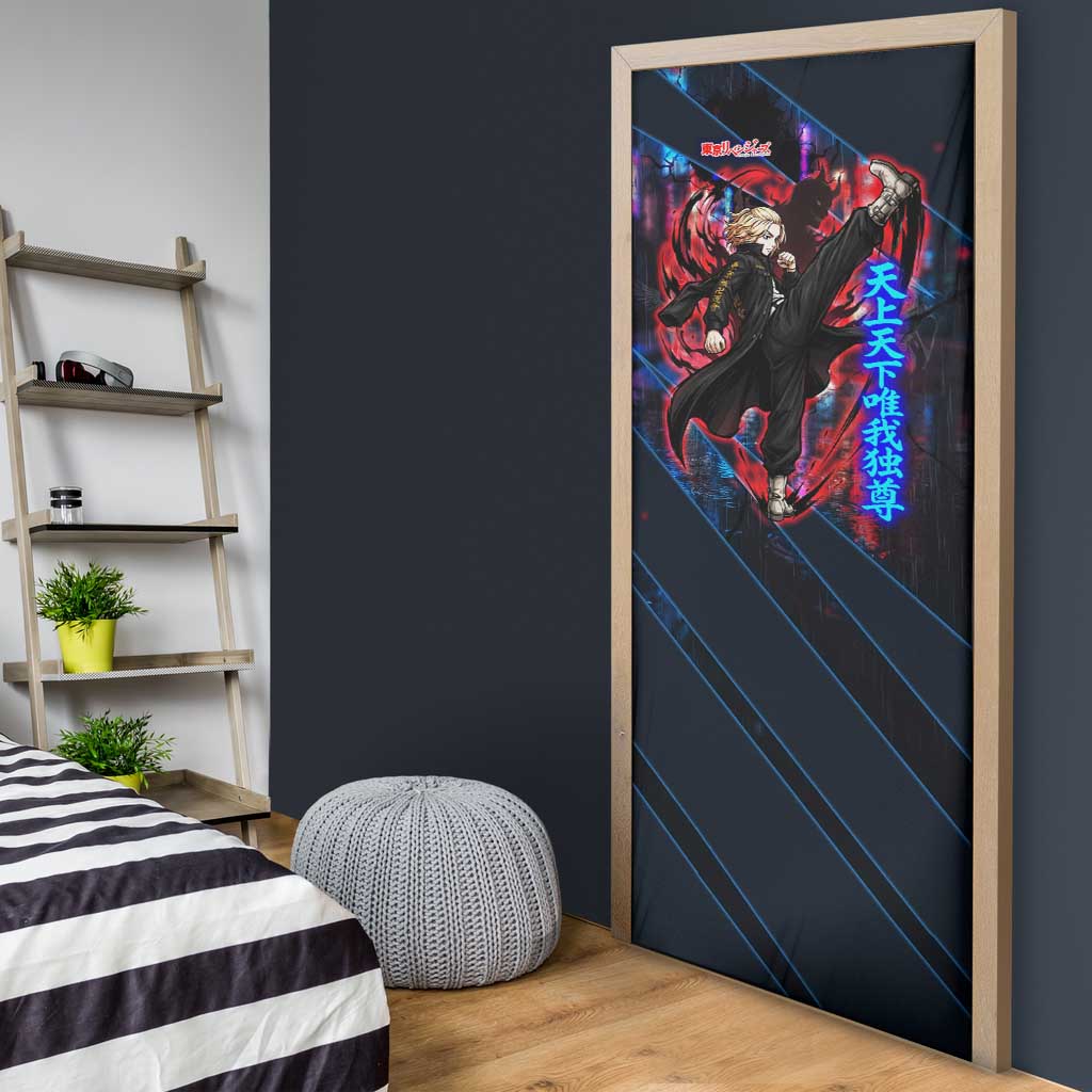 Sano Manjiro Mikey Door Cover Neon Tokyo Gang Aesthetic Style