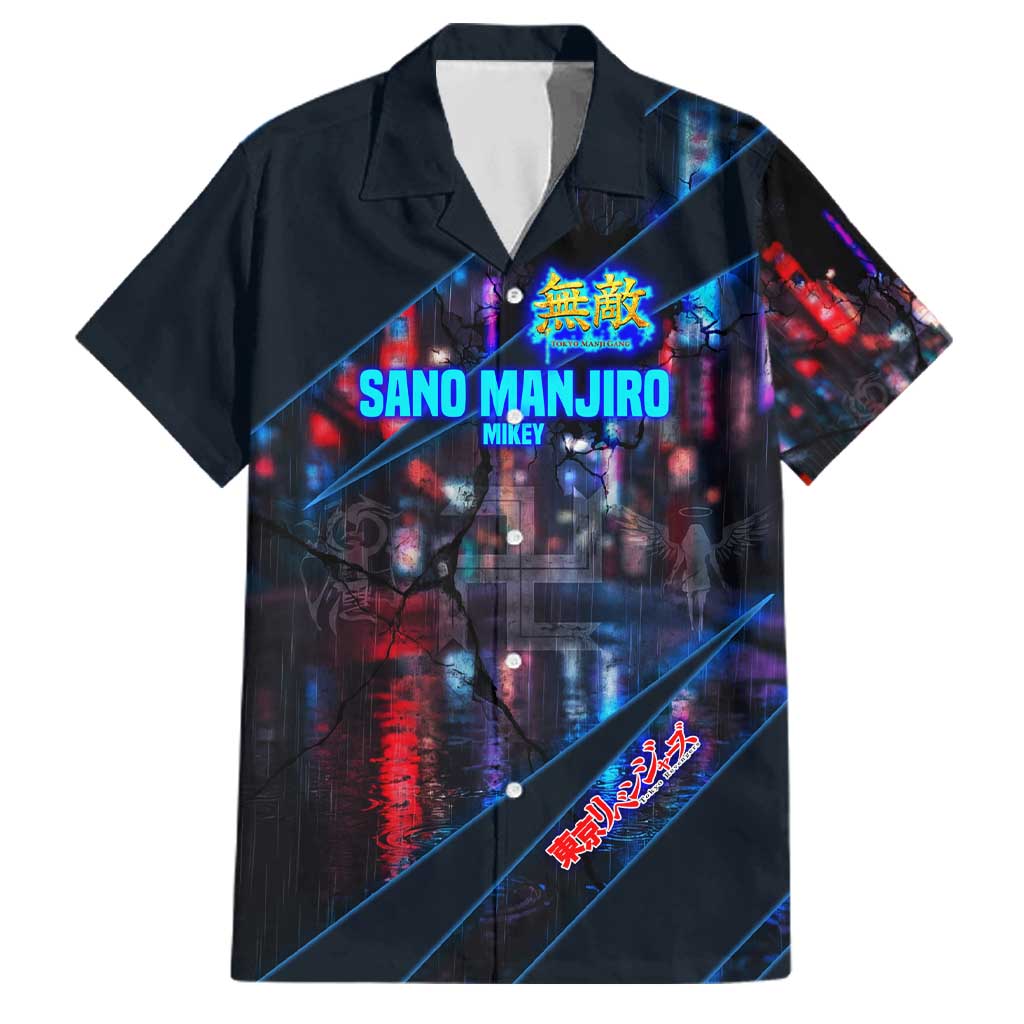 Sano Manjiro Mikey Family Matching Summer Maxi Dress and Hawaiian Shirt Neon Tokyo Gang Aesthetic Style