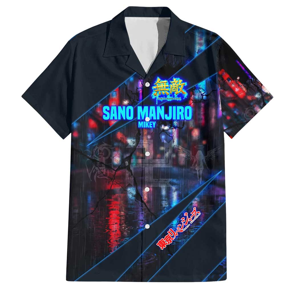 Sano Manjiro Mikey Hawaiian Shirt Neon Tokyo Gang Aesthetic Style