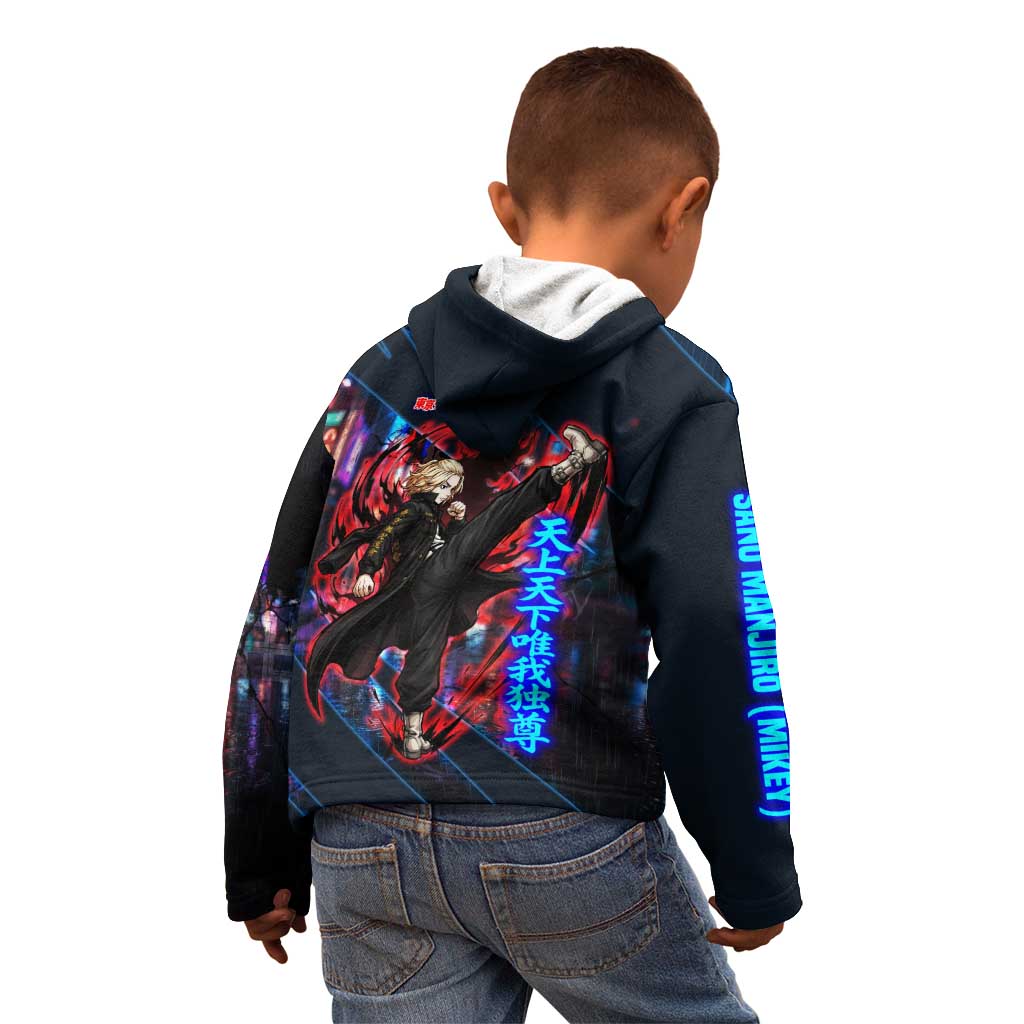 Sano Manjiro Mikey Kid Hoodie Neon Tokyo Gang Aesthetic Style